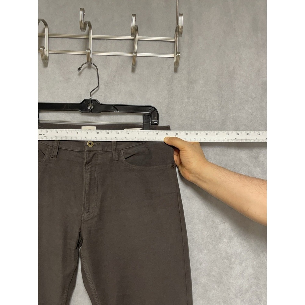 Flint & Tinder Pants Men 33X32 Brown Chino 365 Straight Brushed Twill F-510031 - Picture 3 of 11